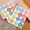 120pcs(10sheets) Colorful "Thank You" Cartoon Joyful Face Stickers -Ideal for Gift Box Sealing Party Favors & Business Packaging