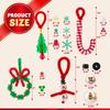 Joyfy Christmas Beaded Ornament Craft Make Up To 40 Hanging Ornaments of Snowman Xmas TreeCandy Canes for Xmas Ornaments Craft