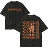 Vintage Spłowiałe Koszulki Karol G Tropicoqueta Tour 2026 Mężczyźni Kobiety Moda Pop Muzyka Koszulka Letnia Codzienna Luźna Bawełniana Koszulka