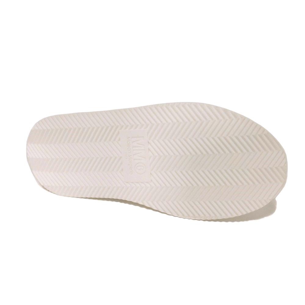 Used 65992 Low-cut Half Paint S59WS0150 7896 37 Platform Shoes White Black 9.4" Unused MM6 Light Gray Women's from