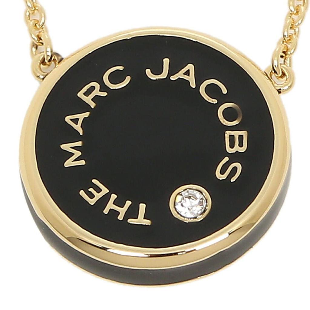 Marc Jacobs Zawieszka Medalion i Naszyjnik Rozmiar 108, Złoty, Czarny, Biały, Damski, M0017166, [Kod Produktu]