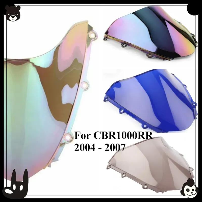 Motorcycle Windscreen For Honda CBR1000RR 2004 2005 2006 2007 Wind Deflector Double Bubble Front Windshield Screen CBR 1000RR