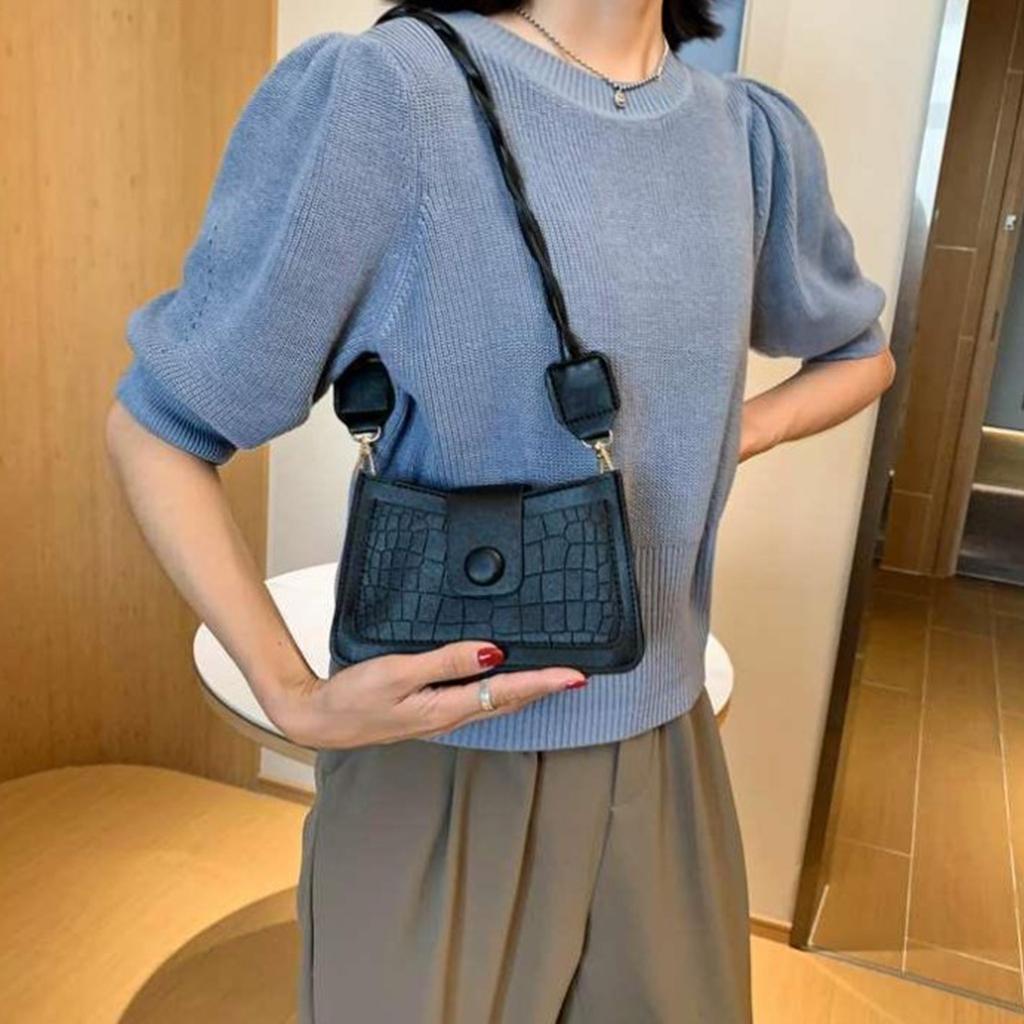 Shoulder Bags for Women PU Leather Underarm Bag Retro Embossed Purse Shopping Handbag Clutch Sling Phone Pouch
