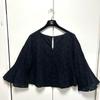 SLOBE IENA Cut Work Blouse Pullover Black
