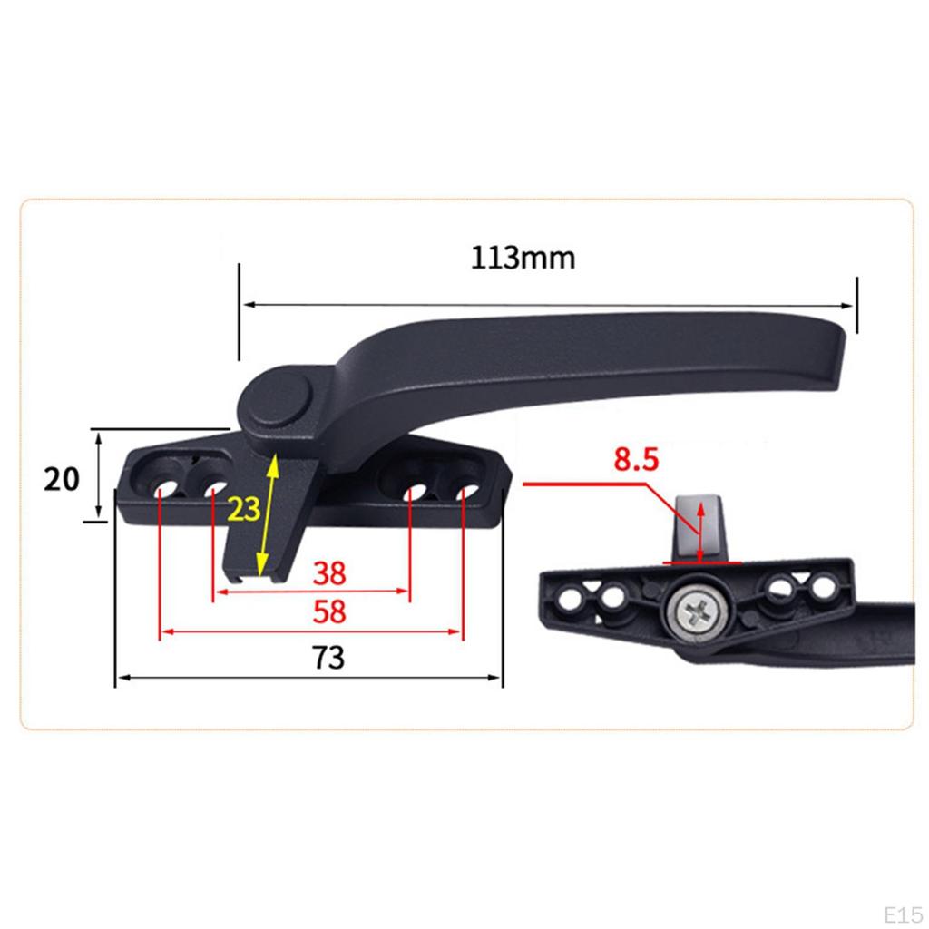 Premium aluminiowe klamki do okien z drzwiami dwuszybowymi