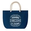 Rope Handle Beach Bag - PLANETEE - Johanna - Large Size - Durable Cotton - Personalized (printed Message)