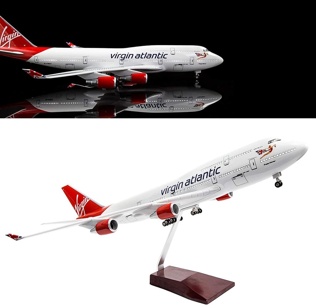 1/160 Scale 50.5CM Airplane Airbus A380 Air France Airline Model W LED Light & Wheel Diecast Plastic Resin Plane For Collection