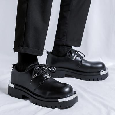Fashion New Thick Soled Men's Leather Shoes Trendy and Versatile Designer Styles Outdoor Leisure Party Office Youth Shoes Plus Size -46