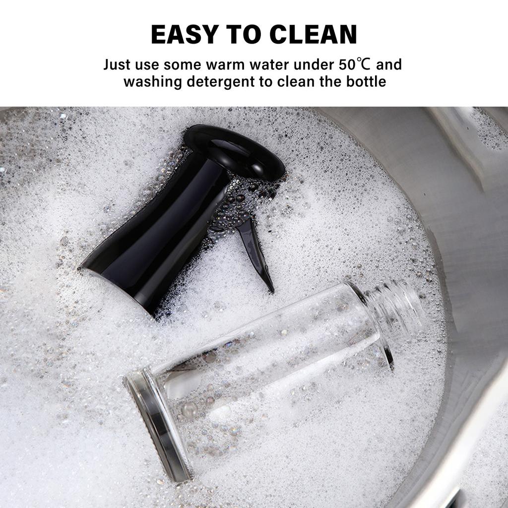 Oil Sprayer Glass Oil Spray Bottle 200ML Mist Sprayer Non Clogging for Olive Oil Water Soy Sauce