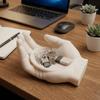 Palm Shaped Jewelry Storage Tray Plastic 3D Printing Palm Ornament Minimalist Decorative Key Ring Storage Tray Home Decoration