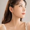 S925 Sterling Silver Water Drop Tassel Earrings - 2026 Elegant, Versatile, High-End Long Dangle Design for Girls