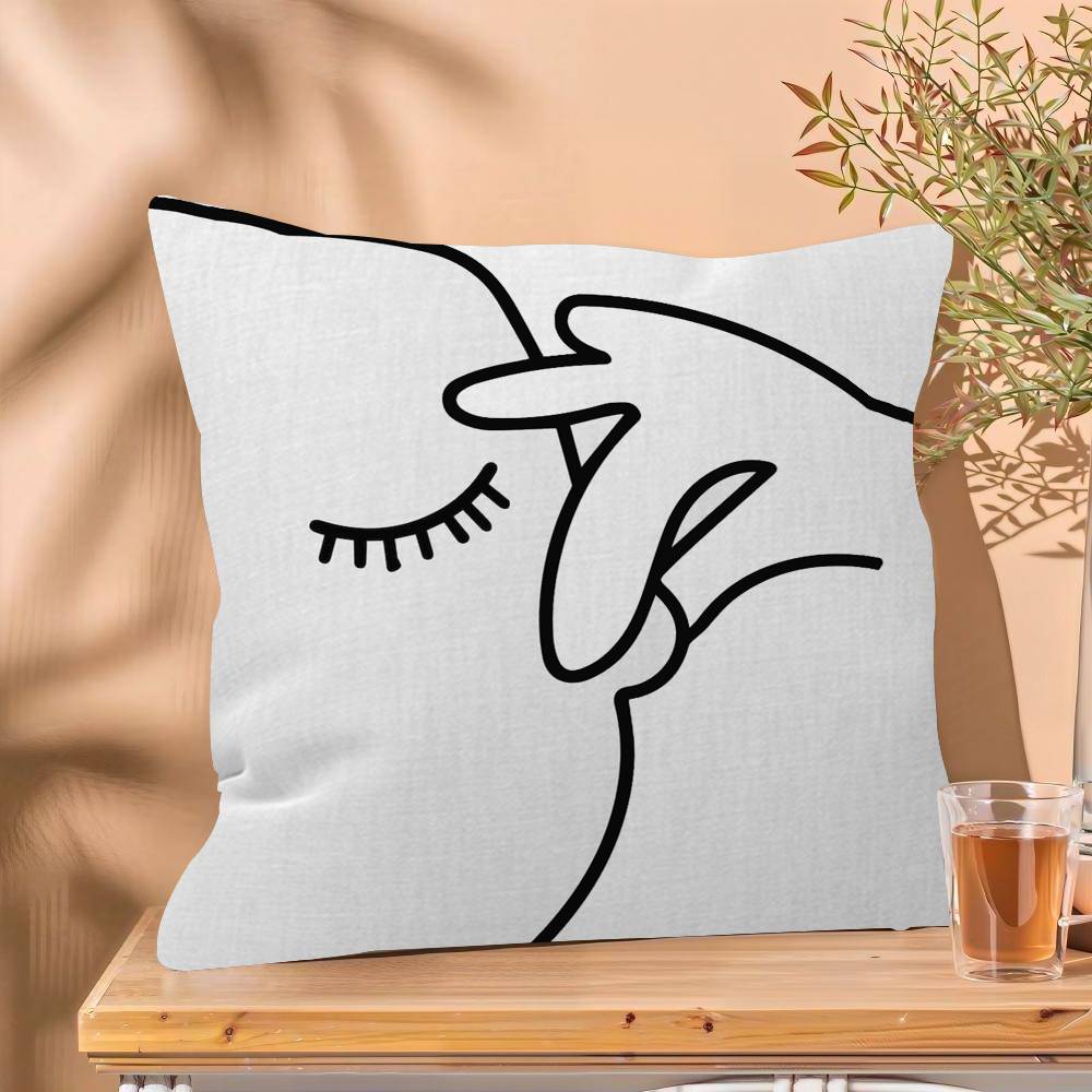 Abstract Humour Bad Smell Funny Cushion Cover Inches Farmhouse Decor Home Throw Pillow Covers for Couch Decorations