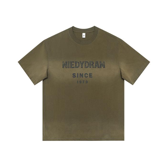 

Retro Printed Short-sleeved T-shirt Men s New Top Pure Cotton Casual Pullover 3XL