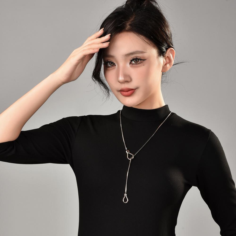 Jewelry Geometric Trendy For Women With Long Snake Chain Crafted From Highquality Titanium Steel Perfect For Outfits Seasonal