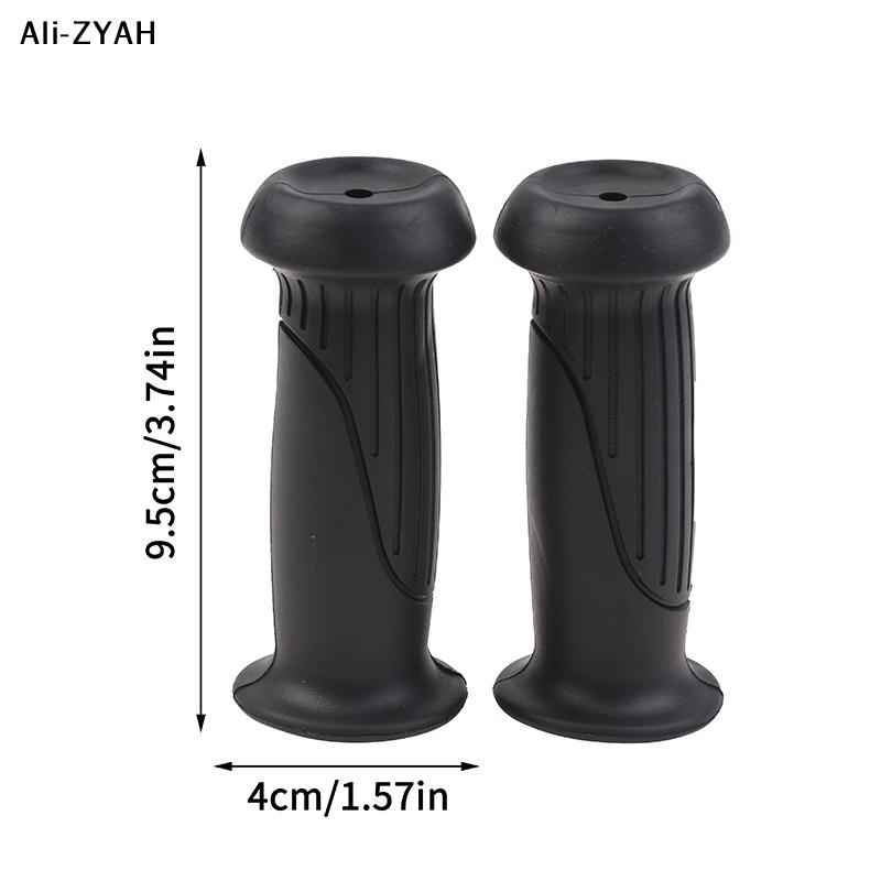 (YY)1Pair High-elastic Rubber Handle Grips Non-Slip Handlebar Covers Bike Scooter Balance Bike Grips Handle Protectors