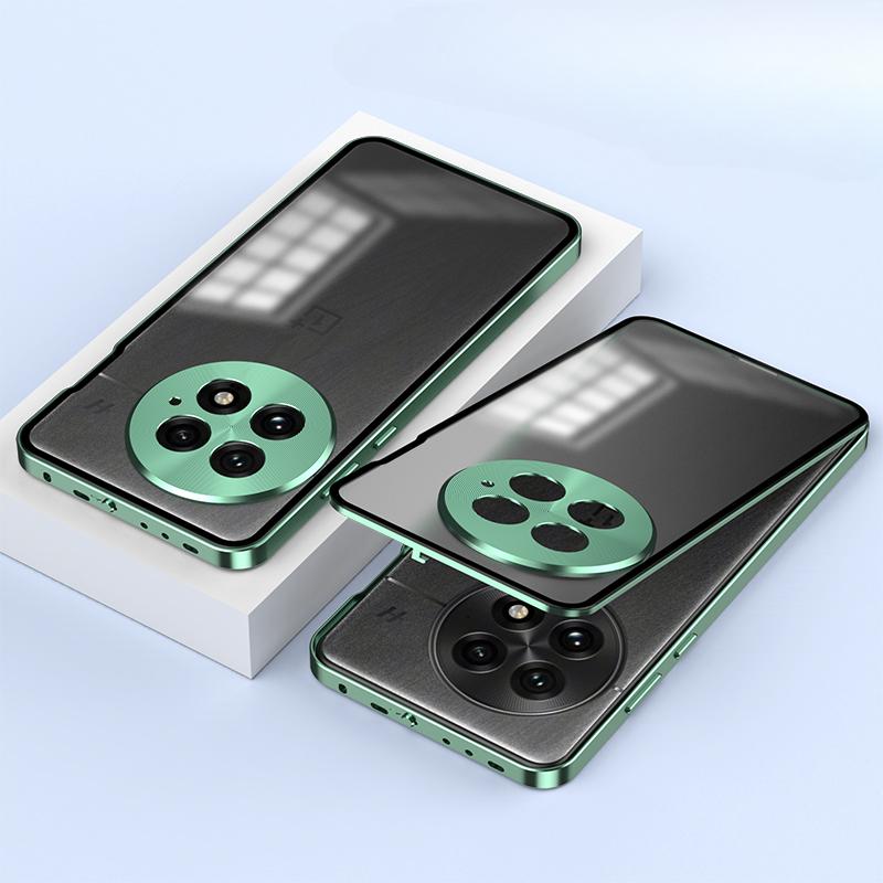 For OnePlus 13 1+13 5G Case Luxury Aluminum Alloy Bumper Frame Magnet Closed Metal Back Cover For OnePlus 12 Nord CE 4 ace 3 Pro11   Funda Cases