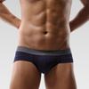 Men Boxer Underwear Low-rise Solid Color U-Convex Panties Soft Breathable Comfortable Slim Fit Elastic Underwear Daily Wear