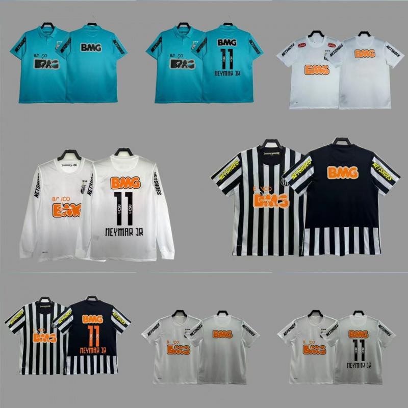 1213 Santos retro jersey football jersey classic nostalgic Neymar jersey competition jersey long short sleeve sportswear