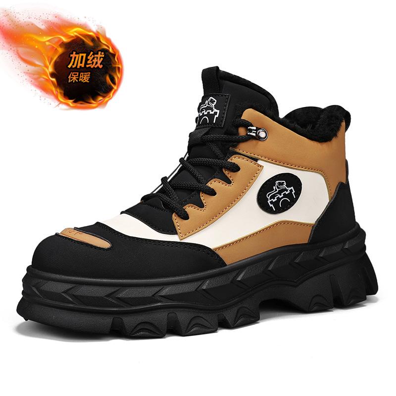 

Outdoor high-top snow boots winter warm and cold-proof waterproof cotton boots new men s thick-soled velvet Martin boots men s 39
