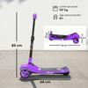 Electric scooter for children 6+ years, foldable 3 wheels zero start, maximum speed 8 km/h 64x29x83cm purple