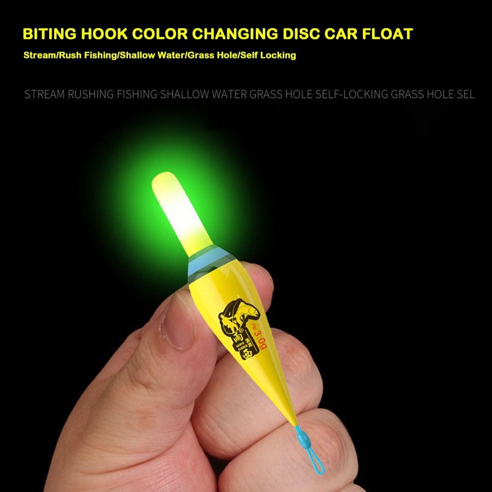 2PCS Indicator Electronic Fishing Float Led Bobbers New Rock Fishing Floats  Short Tail