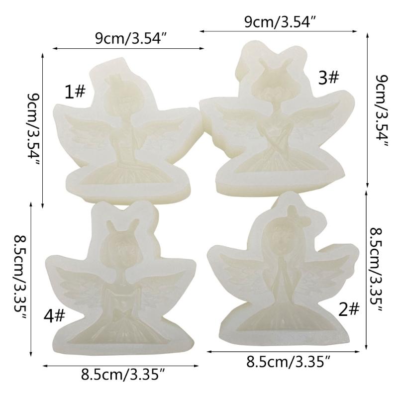 Flügel Engel Prinzessin Kuchen Form Fondant Kuchen Lebensmittel Grade Silikon Form Backen Werkzeuge Zucker Form Schokolade Fondant Form