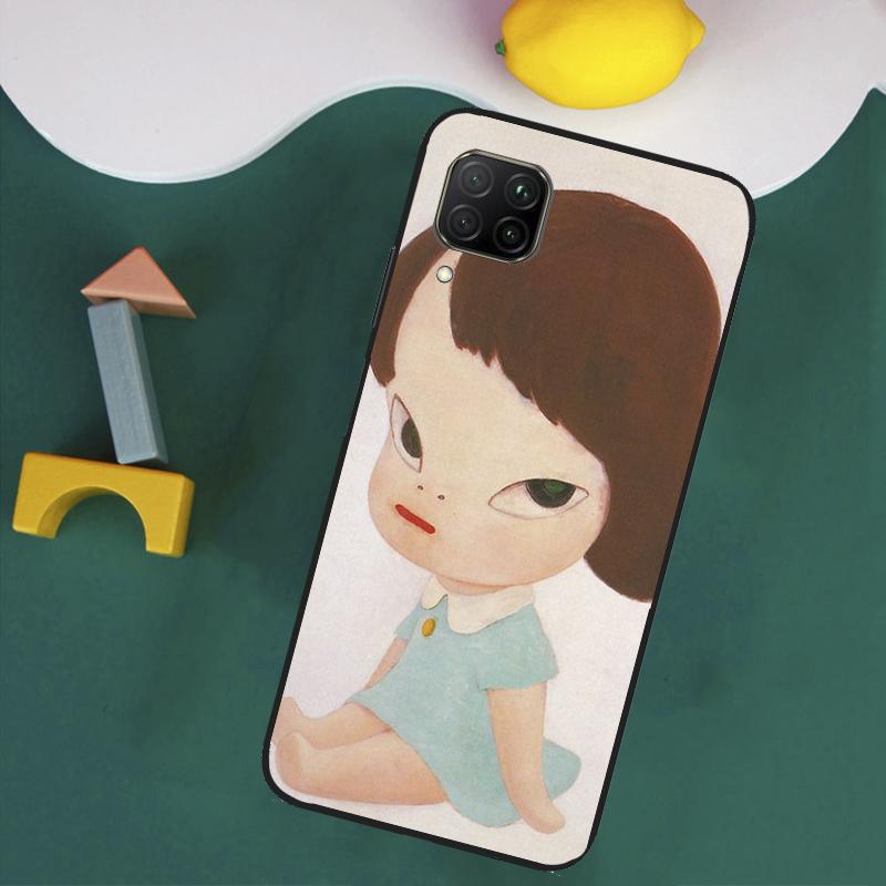 

Cartoon Aesthetic Yoshitomo Nara For Huawei Nova Y73 Y72 Y70 Y90 Y60 Y61 Y91 12s 12i 11i 8i 9 10 SE P40 Lite P30 P60 Pro Case Huawei Nova 12s