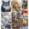 Animal Printed Cross Stitch Kit DIY 11CT Embroidery Craft Set Home Wall Decor