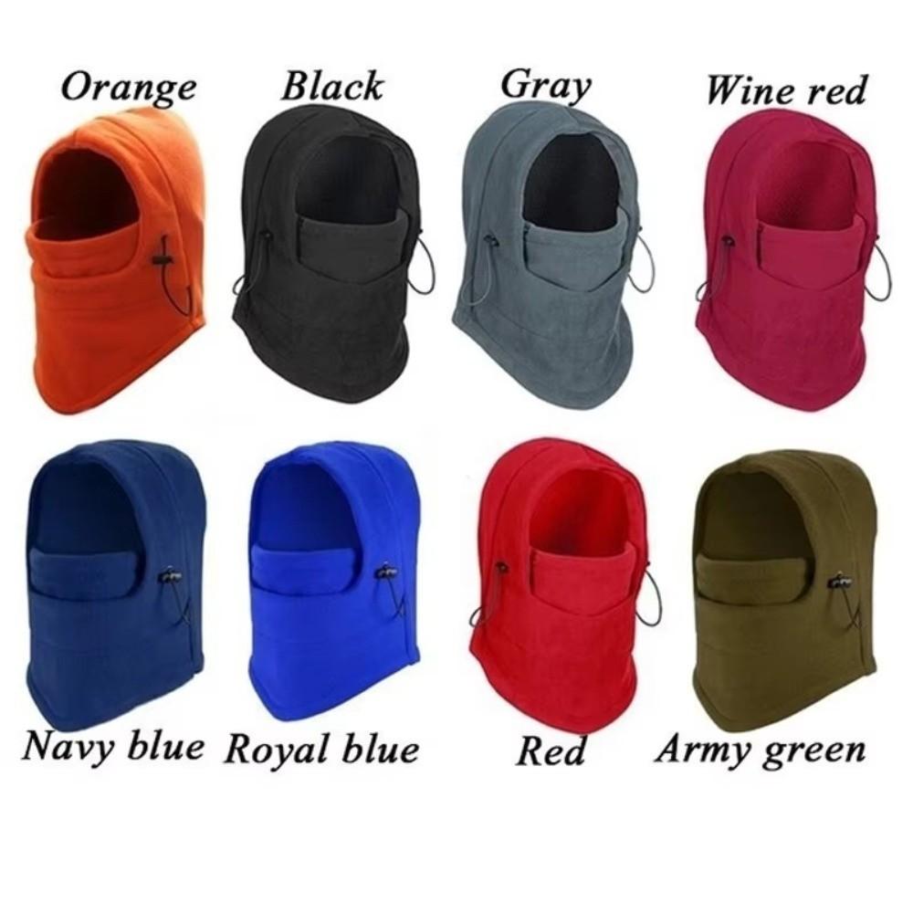 Windproof Neck Warmer Hooded Design Face Mask New Fleece Balaclava  For Women Men