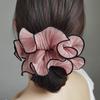 Ruched Hair Scrunchies Thick Oversized Hair Scrunchy Elegant Hair Rope Scrunchy Women Ponytail Holder
