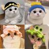 Pet Dog Cat Costume Hat Kitten Headgear Funny Cute Headwear Photo Prop Quirky Knitted Hat