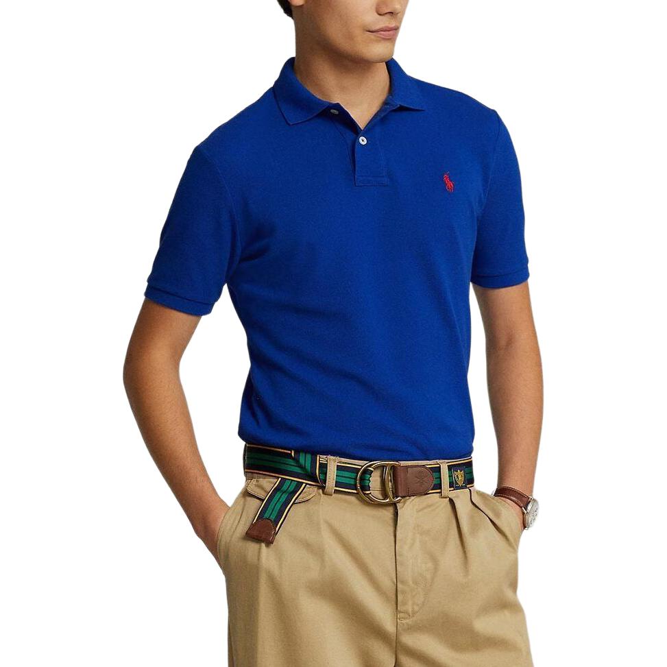 Polo Ralph Lauren Logo Embroidered Polo Shirt Men Tops Blue 710782592-010