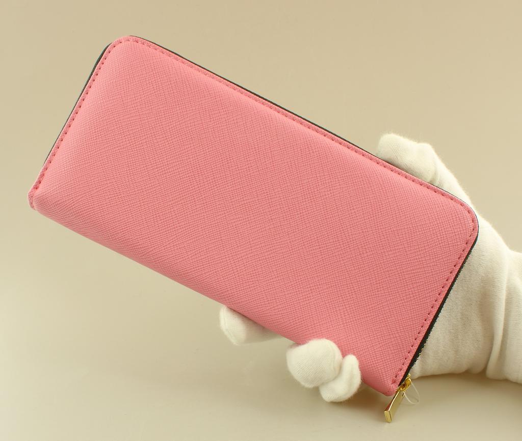 Aldi Caprice Long Wallet, Pink/Black