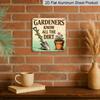2D Flat, 1pc, Outdoor Wall Art, Gardeners Know All The Dirt Sign, Garden Wall Art, Patio Decoration, Greenhouse Display, Rustic Humor Style, Country