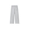FILA X ETUDES Collaboration Solid Color Straight Leg Knitted Sports Pants Women bottoms Cloud-Mist-Gray F11W346601F-MG