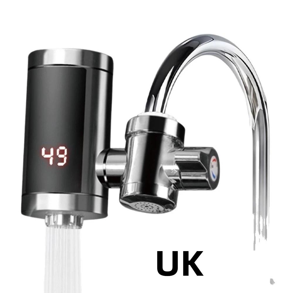 Digital Display Tankless Heaters Temperature Display Heating Faucet Instant Water Heater Cafe