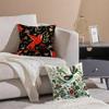 Simple Farm Crop Flower Print Pillow Case Double-Sided Plush Sofa Cushion Covers Organic Breathable Invisible Zipper