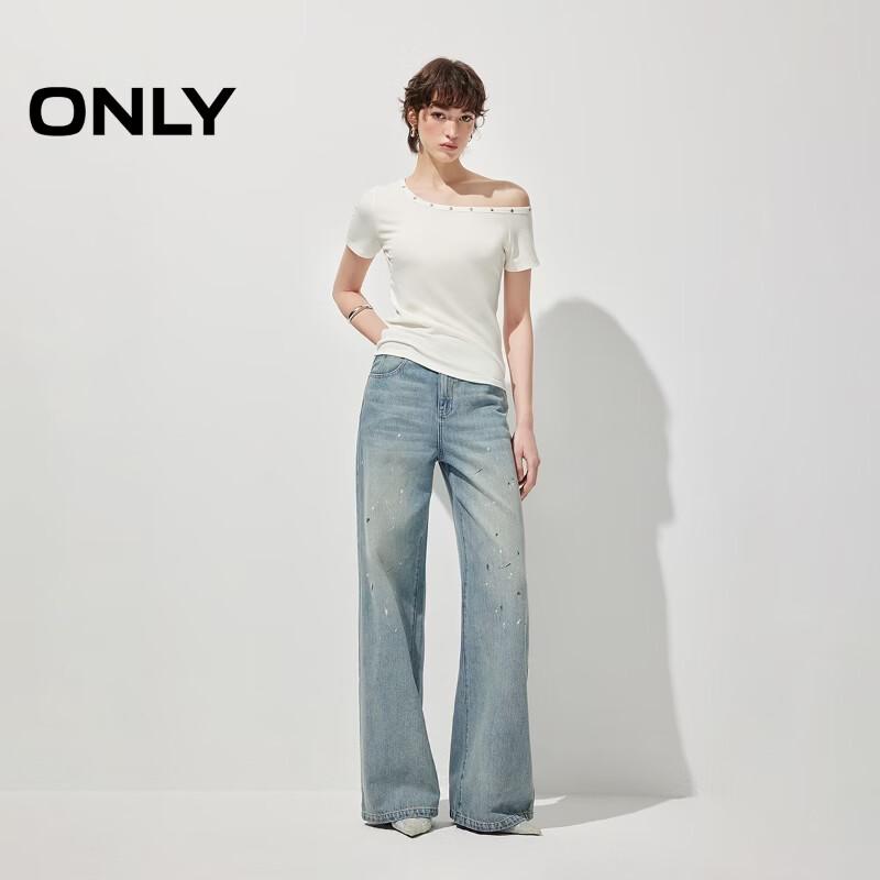 ONLY Women's Asymmetrical One-Shoulder T-shirt