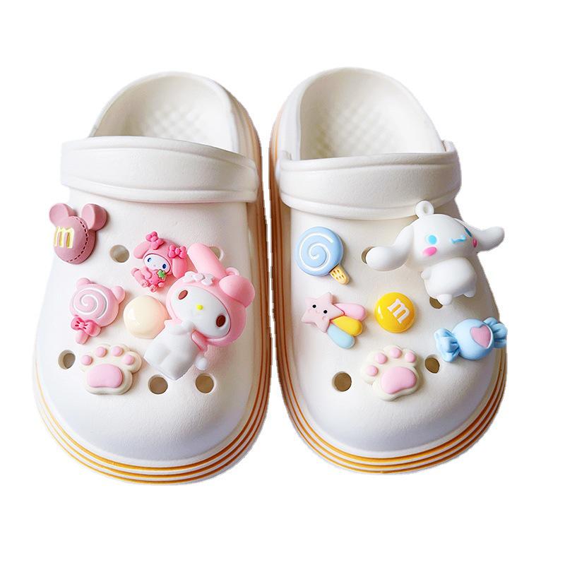 3D Soft Rubber Sanrio My Melody Shoe Charms - Cute DIY Detachable Crocs Accessories