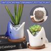 Cactus Cartoon Cute Personality Ornament Ceramic Flowerpot