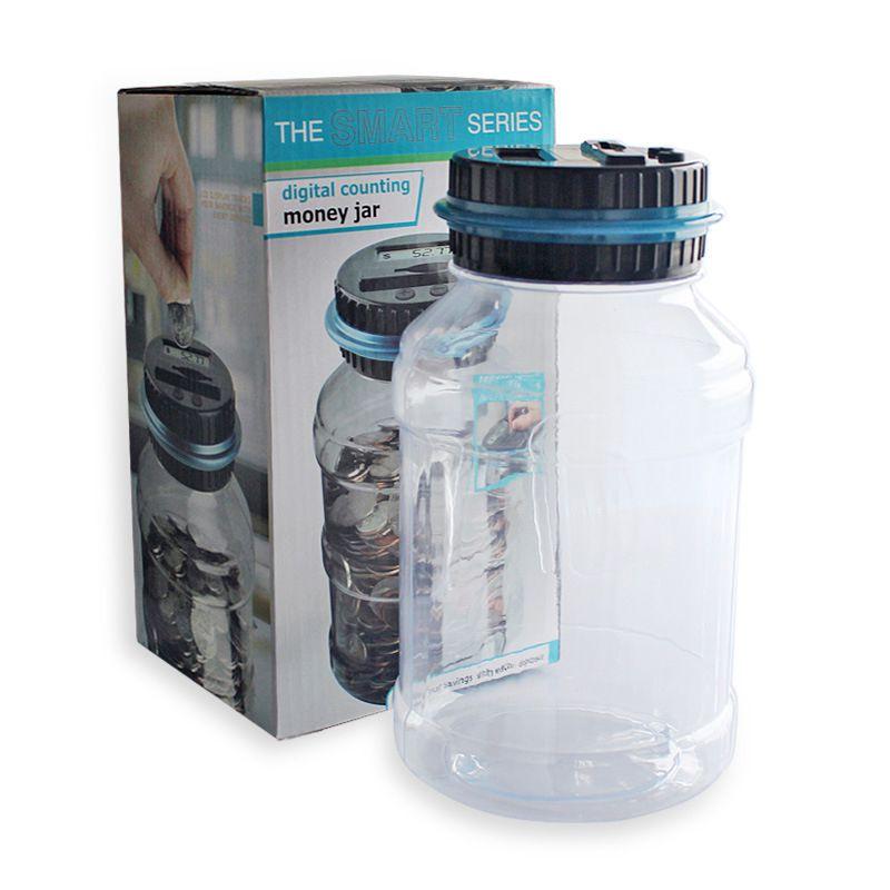 

Lcd Electronic Digital Display Coin Counter Jar Money Box Sorter Counts Coins