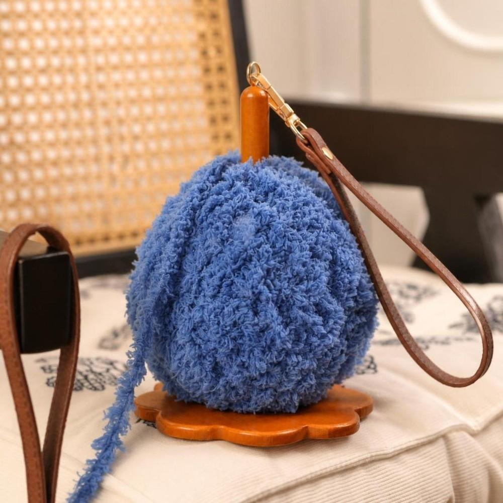 Wooden Yarn Holder Detachable Strap Knitting Accessories Portable Yarn Spool Holder  DIY Sewing Use