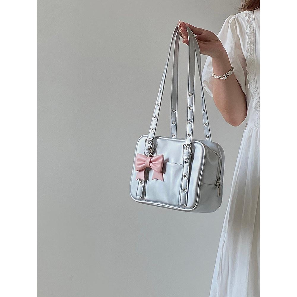 IELGY Bowknot Small Fresh Preppy Style One-Shoulder Underarm Female Bag