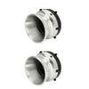 Aluminium NAB Hub Adapters Lockable Sturdy Construction 1 Pair Silver Polished 10 Inch Opener Easy Installation for Speaker
