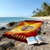 Custom Name Ultrasoft Beach Towel With Benfica Themeideal For Pool Camping Diving Perfect Travel Essential Vibrant Beach Towel