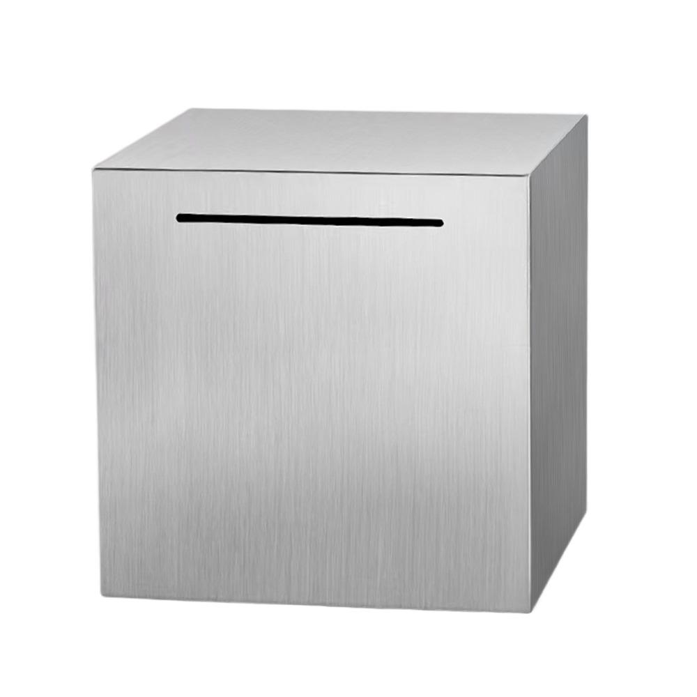 

Stainless Steel Coin Money Saving Box Multicolor Money Storage Jar Money Saving серебряный