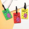 Cartoon PVC Luggage Tag Fashion Travel Boarding Pass Luggage Tags Travel Tags Id Address Name Lable Flight Travel Accessories