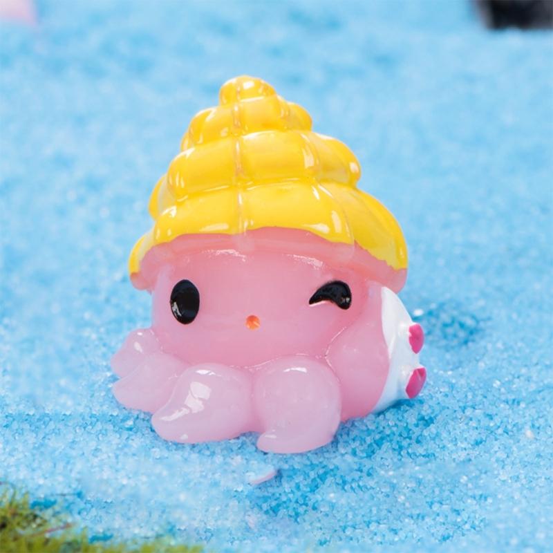 Miniature Ocean Animal Figurines 10Pcs Set for Aquariums Decoration and Birthday Party Including Resins Whale Sea