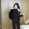 Winter Women Leather Jacket Fleece Lined Thick Warm Short Loose Coat