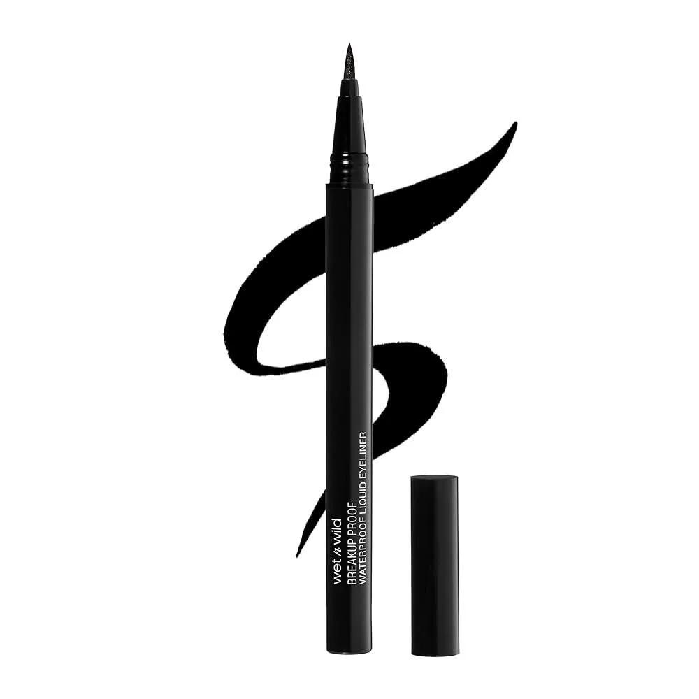 Wet n Wild Waterproof Eyeliner Brush Tip Pen Black
